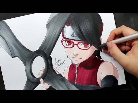 Speed Drawing - Uchiha Sarada