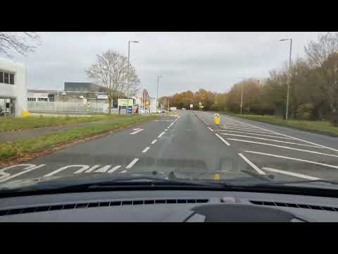 Sulzers Roundabout from A327, 3rd exit following signs to Farnborough. Driving Test Route Help Tips