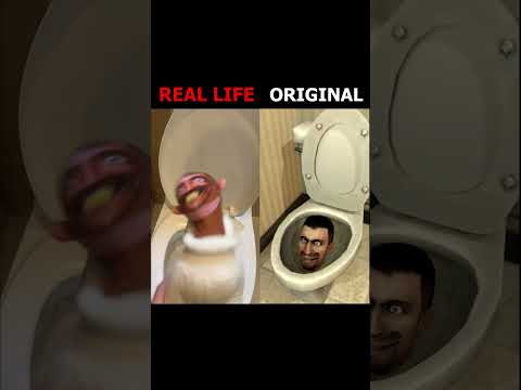 Skibidi Toilet in Real Life vs Original 1