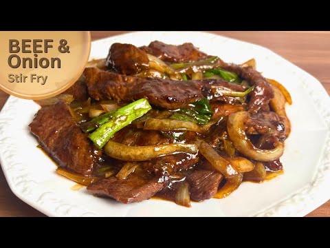 Quick & Easy Dinner Recipe! Beef And Onion Stir Fry in Just 10 Minutes!