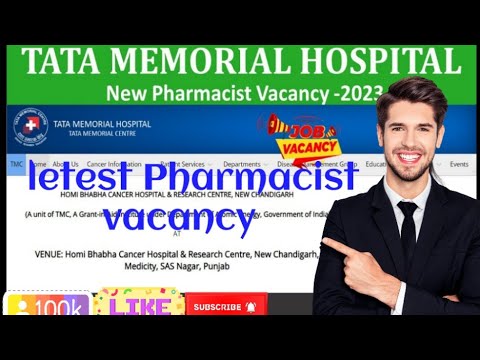 PHARMACIST VACANCY IN TATA MEMORIAL HOSPITAL|| PHARMACIST JOB AT TMH || #vacancy #pharmacist