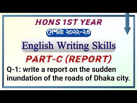 English Writing Skills || Part-C || Report || Session: 2022-23 || Department of English Literature |