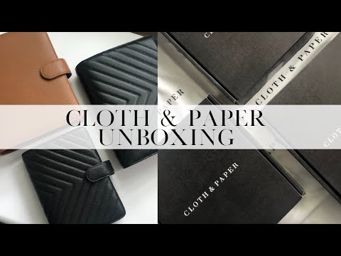 Cloth and Paper Unboxing