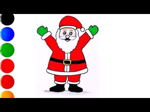 how to draw a Santa easy step by step//Christmas drawing.🎅🎄🎅/#art#drawing#trending#painting#youtube