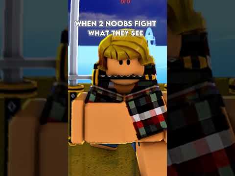 When 2 Pro Fight Vs When 2 Noobs Fight IN Blox Fruits.. #roblox #bloxfruit #bloxfruits #shorts