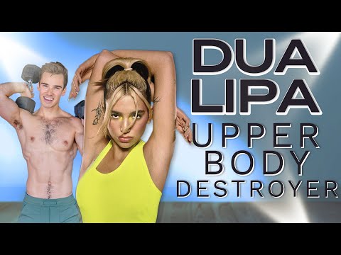 DUA LIPA Upper Body Dumbbell Workout (14 min) | PRIDEFIT