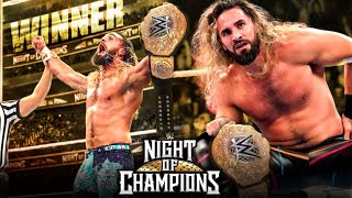 Seth Rollins WINS World Heavyweight Championship ! Night Of Champions 2023 Highlights | WWE NOC 2023