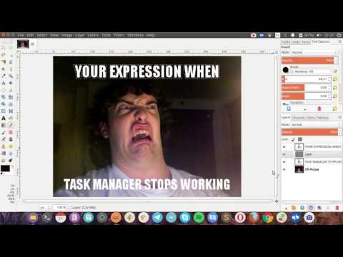 Add Outline Text on GIMP | Create A Meme With GNU Image Manipulation Program