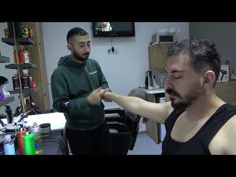 ASMR Turkish Barber Head Massage Face Massage Body and Back Massage