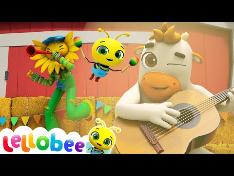 Ella and Carlos's Musical Adventure! 🎵🤝 | 🌻Lellobee City Farm - Kids Playhouse Song Mix