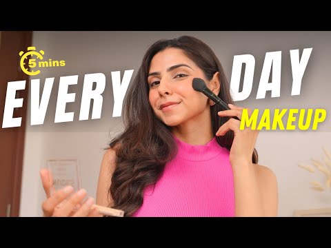 NO FOUNDATION Makeup for OFFICE/COLLEGE! | 5 minute makeup