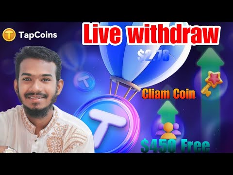 TapCoin live Withdraw || TapCoin daily bounty