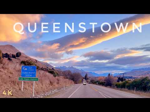 Driving From Coronet Peak Queenstown To Arrowtown 2024 4K | New Zealand Winter Driving Tour | Travel