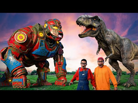 Mecha Ape Vs T-rex | The New Empire Fans Made | Kingdom of the Planet of the Apes VS Jurassic Park 4