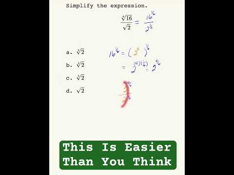 Radicals And Exponents | SAT Math Problem