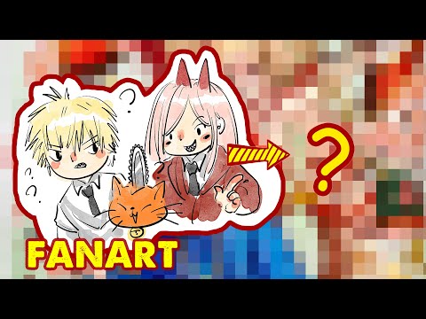 Drawing Denji x Power Celebrated Tet Holiday | 3D Present | Huta Chan Studio