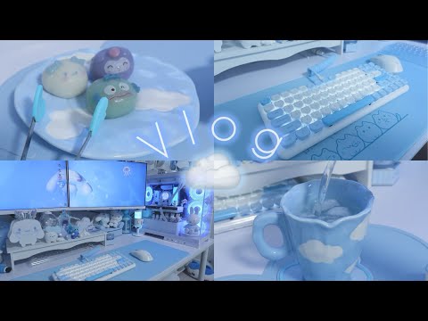 vlog｜みんなの再生が私の１日のお昼ごはん代❕MBTIを知って自分が成長した話☁️ゲーム部屋でのお昼ごはん