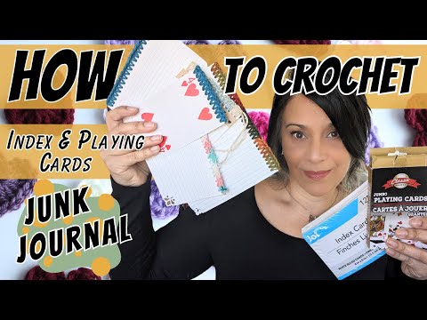 DIY Journal Ephemeras Tutorial | Crochet Index Card & Playing Cards