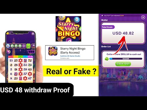 Starry Night Bingo App Real or Fake | Starry Night Bingo App Se Pasie kaise Nikale | Starry Night