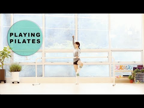 [Playing Pilates] 기초 발레바 Part 1 전신운동 16min ★ Basic Ballet Barre Workout[홈트레이닝]