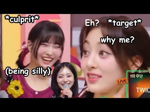 twice momo making jihyo surprise after she said this, and then there’s tzuyu