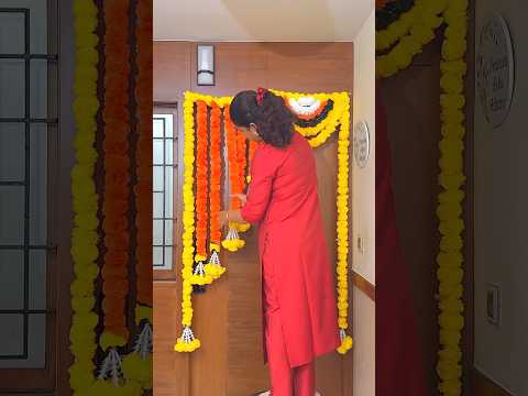 Diwali Home Entrance Decoration | Happy Deepawali 🪔 #shorts