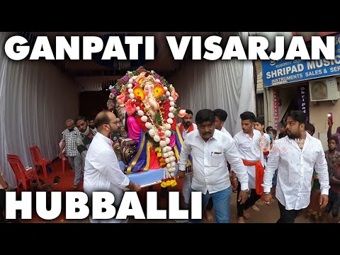 HUBLI GANPATI VISARJAN HUBBALLI 2020 | DJ HUBLI🔥 | KARNATAKA #KannadaVlogs