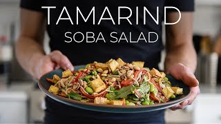 EASY Soba Noodle Salad Recipe | Crunchy + Refreshing vegetarian meal idea!