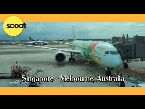 Scoot 787-9 Flight (Pikachu Jet) | Singapore - Melbourne, Australia