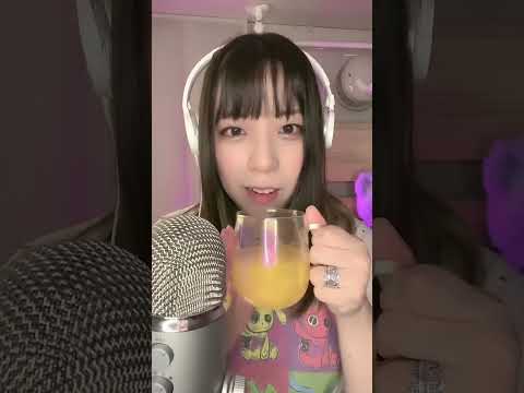 【ASMR】韓国の美味しいドリンク マンゴー味 MoguMoguを飲んでみた#shorts