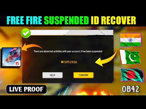 How To Recover Free Fire Suspended Account | ff suspended id Recover 100% | Free Fire ID Unban Trick