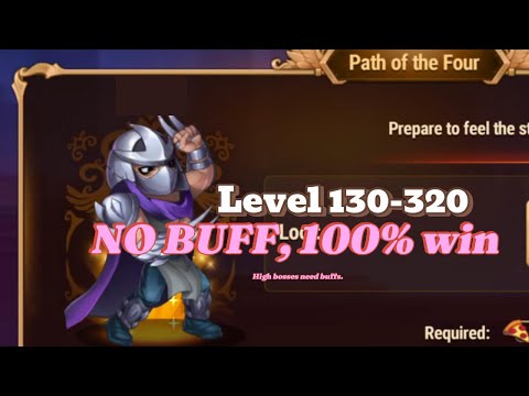 Level 130-320 Path of Four 100% WIN! Hero Wars Dominion Era