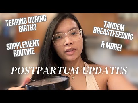 Postpartum vlog: unmedicated homebirth recovery, breastfeeding update, supplement routine