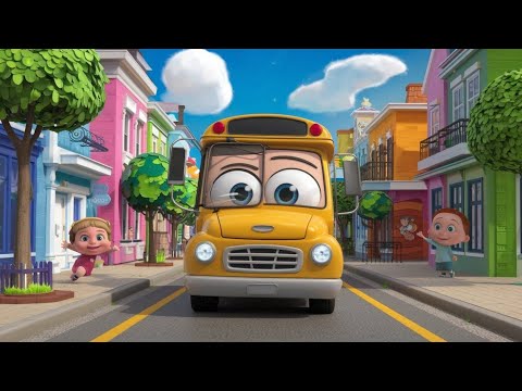 Joyful song For kids 😀 Baby Bus song @LittleAngel @yesbobo_songs