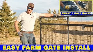 EASY Farm Gate Installation | How To Do It Right