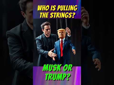 Who’s pulling the strings Elon Musk or Donald Trump? #maga #trump #president