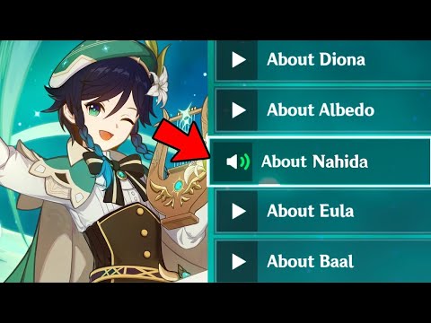 Venti Talks About Nahida Is Kinda Interesting..