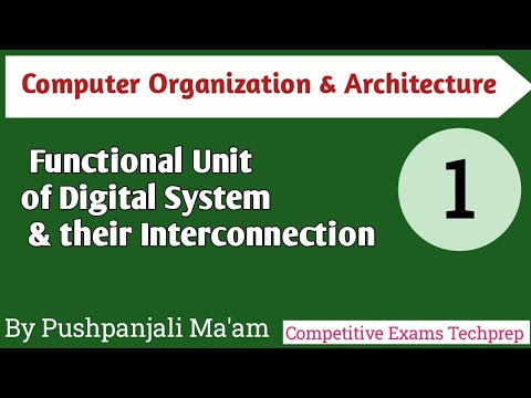 Functional Unit of Digital System &  their Interconnection in COA in Hindi