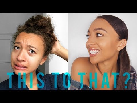 HOW TO // LOW SLEEK PONYTAIL ON NATURAL HAIR