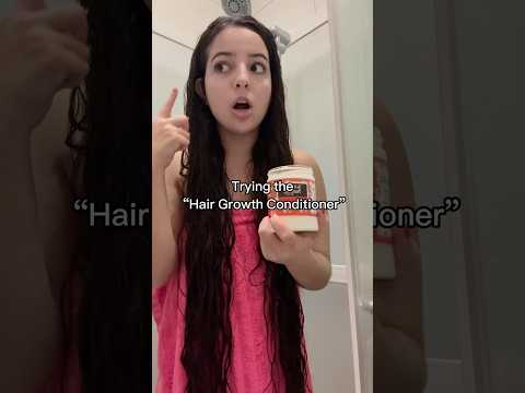 This conditioner makes your hair grow 😱#hairgrowth #longhair #haircare #hair #hairoil