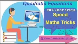 Quadratic Equations Shortcut Trick - Solve 5 questions in 90 Seconds @Bank Exam Tips