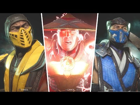 Mortal Kombat 11 - All Intro And Victory Pose Animations So Far (Johnny Cage, Cassie Cage, Kano)