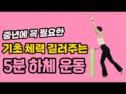 찌는듯한 무더위! 체력으로 버티자! 기초 체력 길러주는 5분 근력 운동  - 세모핏 #130ㅣ하체근력 유산소운동 폼롤러운동 기초체력 무더위탈출 5분운동 홈트