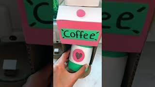 Cardboard coffee machine part one complication NOT MY VID #cardboardcrafts