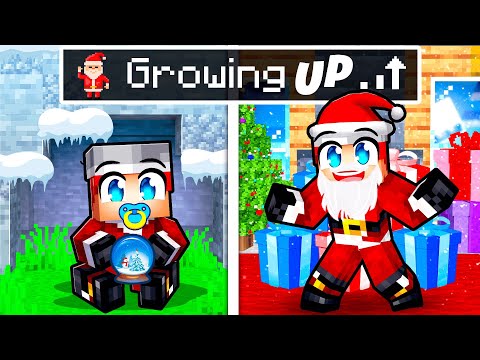 Growing Up as SANTA CLAUS in Minecraft!