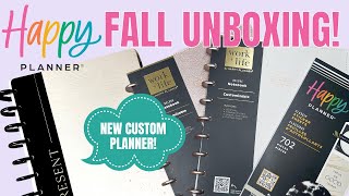 Happy Planner Fall Release Unboxing | Putting Together My New Custom Planner | New Stickers