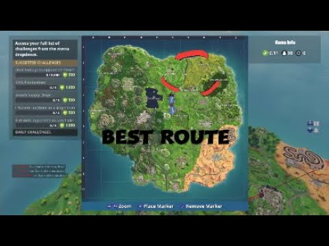 Visit 4 Named locations in one game made easy! - Fortnite Battle Royale