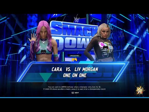 WWE 2K24 AWA Friday night smackdown: Cara vs The return of Liv Morgan