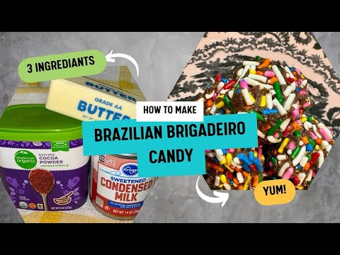 Make Brazilian Brigadeiro candy @ home #cookingvideo #candymaking #homemadecooking #howtocook