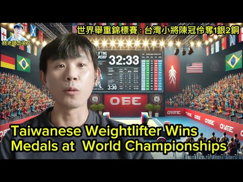 林老師唸英文 | Taiwanese Weightlifter Wins Medals at World Championships | 世界舉重錦標賽：台灣小將陳冠伶奪1銀2銅 | 英文學習 舉重